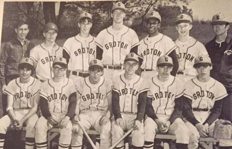 Stanley J. Kopec Jr., bottom row, second from the left, and Dan Shaughnessy, top row, second from the last on the right.
